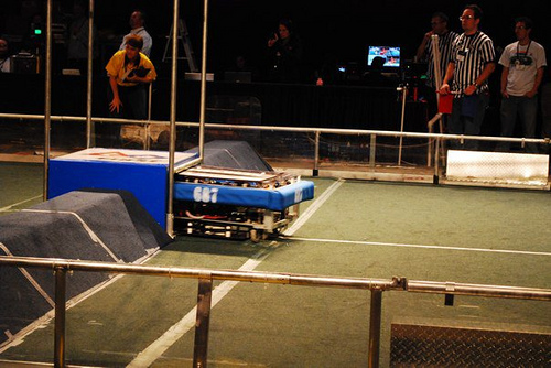 Nerd Herd robot in action